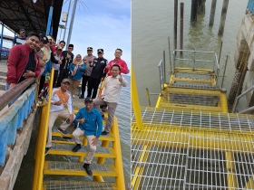 Perbaikan Tangga Rampung, Pelabuhan Kuala Asam Sudah Bisa Digunakan